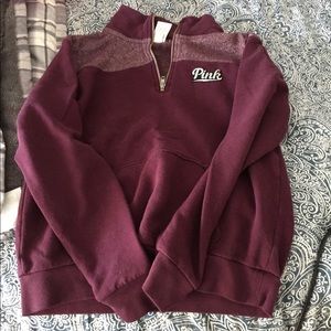 Maroon quarter zip